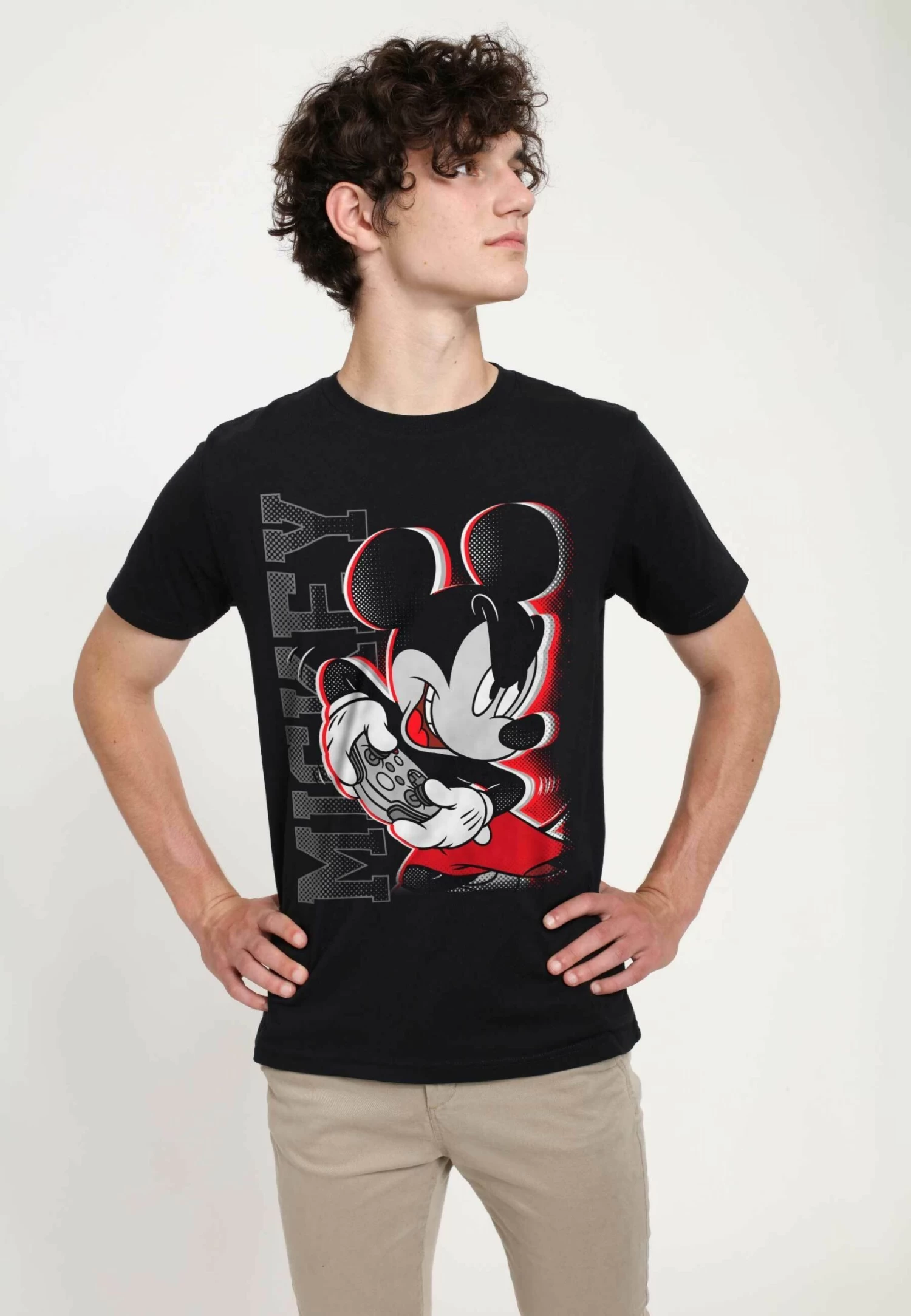 Disney Mickey Mouse Mickey Gamer Unisex - T-Shirt Print - Black - Afbeelding 3