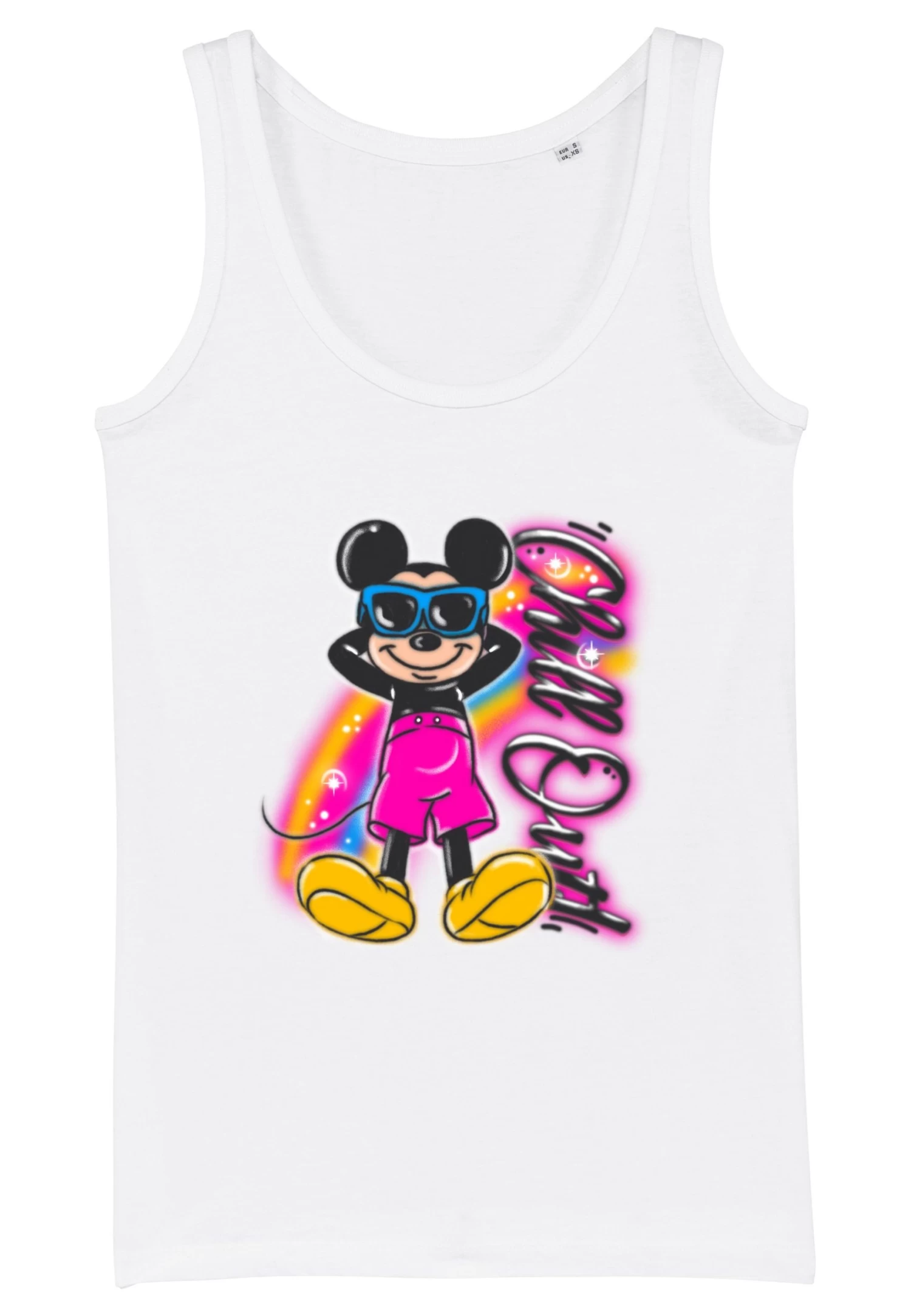 Mickey Mouse And Friends Disney Classic Airbrushed- Top - White - Afbeelding 5