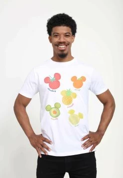 Disney Mickey Classic Assorted Fruit Unisex - T-Shirt Print - White