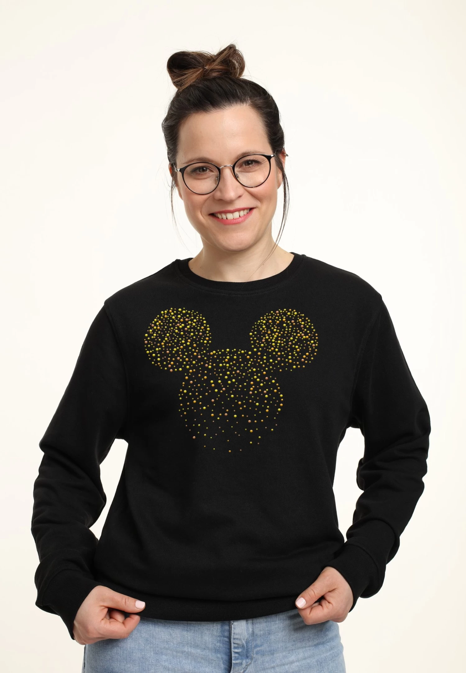 Disney Mickey Classic Hotfix Mickey - Sweater - Black