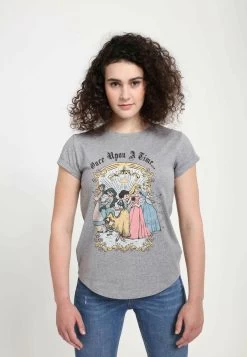 Disney Princesses Vintage Princess Group - T-Shirt Print - Melange Grey