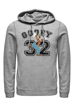 Disney Classic Mickey Goofy Collegiate Unisex - Hoodie - Melange Grey