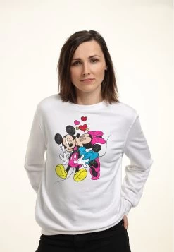 Disney Mickey Mouse Mickey Minnie Love - Sweater - White