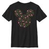 Disney Classic Mickey Shabby Chic Egg - T-Shirt Print - Black