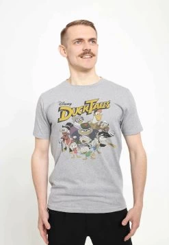 Disney Ducktales Ducktales Group Unisex - T-Shirt Print - Melange Grey