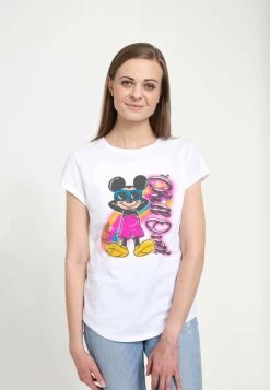 Disney Classic Mickey Airbrushed Mickey - T-Shirt Print - White