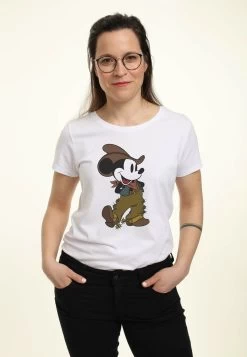 Disney Classic Mickey Mouse Cowboy - T-Shirt Print - White