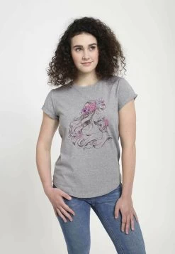 Disney Sleeping Beauty Aurora Blossom - T-Shirt Print - Melange Grey