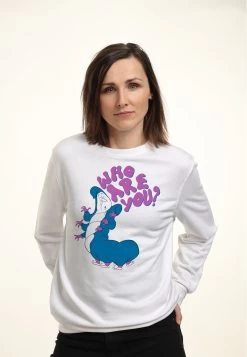 Disney Alice In Wonderland Who Are You - Sweater - White