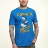 Disney Classic Mickey Donald Duck- T-Shirt Print - Bright Blue