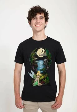 Disney Peter Pan Keyhole Unisex - T-Shirt Print - Black