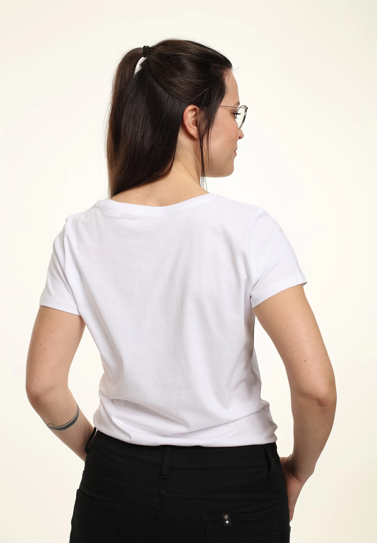 Disney Alice In Wonderland Alice Friends Flowers - T-Shirt Print - White - Afbeelding 2