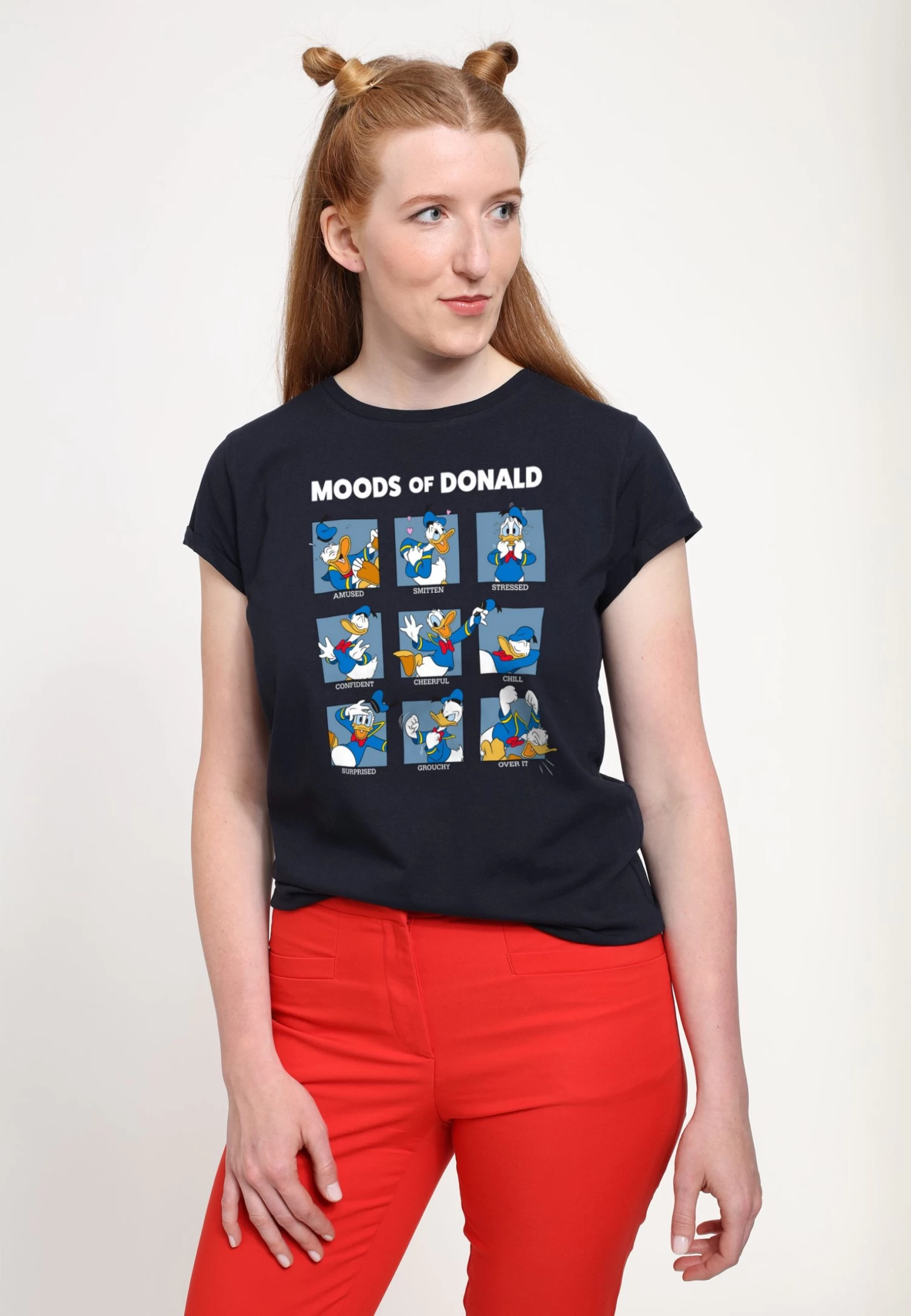 Disney Mickey Classic Donald Moods - T-Shirt Print - Navy Blue - Afbeelding 4