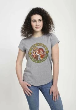 Disney Chip 'N Dale Rescue Rangers - T-Shirt Print - Melange Grey