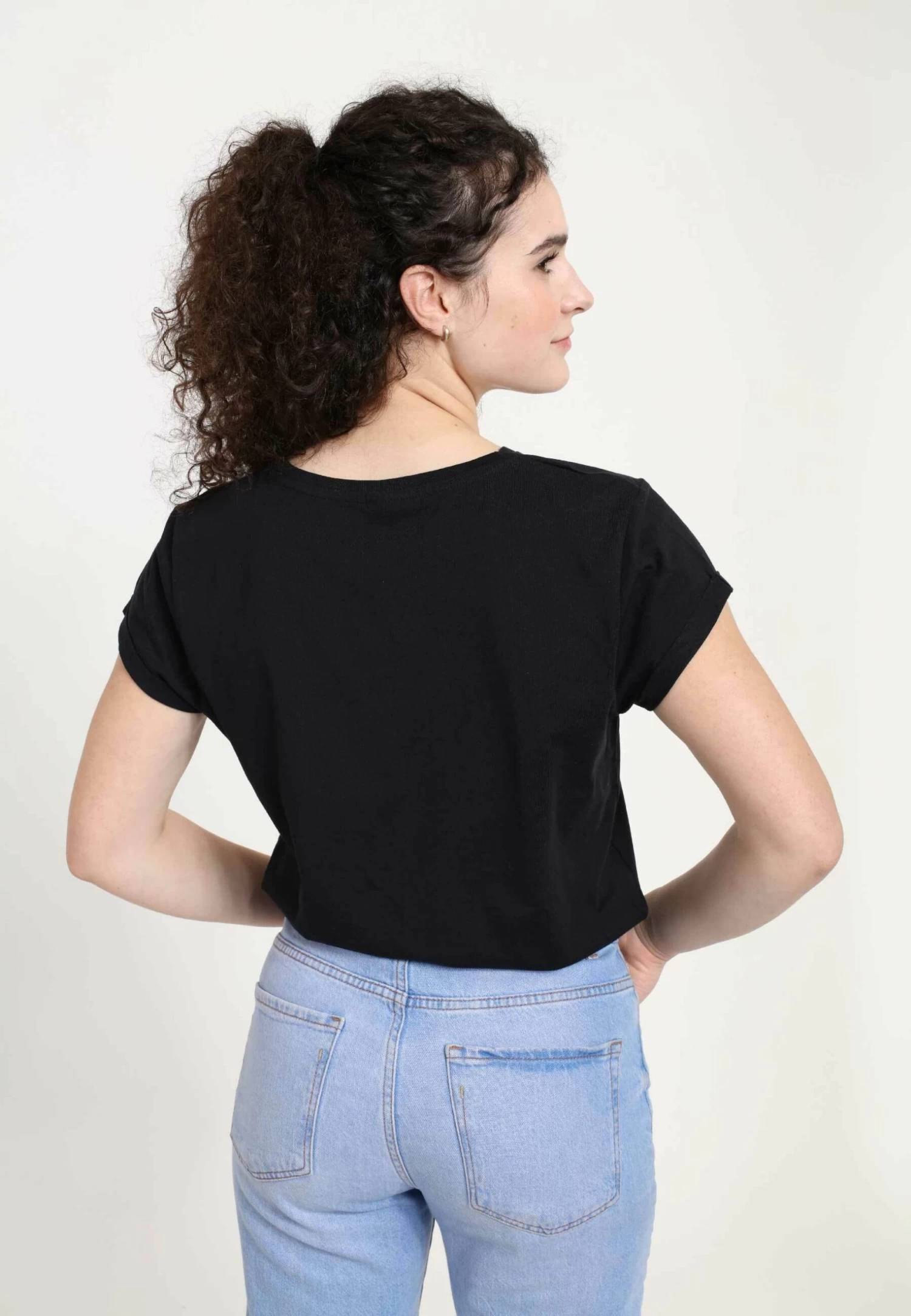 Disney Mickey Classic Floral Minnie - T-Shirt Print - Black - Afbeelding 2