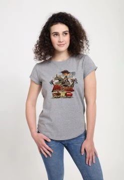 Disney Cars-Cars 2 Dino Poster - T-Shirt Print - Melange Grey