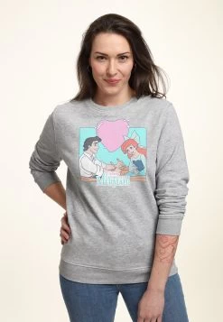 Disney The Little Mermaid Eric N Ariel - Sweater - Heather Grey