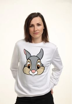 Disney Bambi Thumper Big Face - Sweater - White