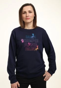 Disney Bambi Characters Names Stacked - Sweater - Navy Blue