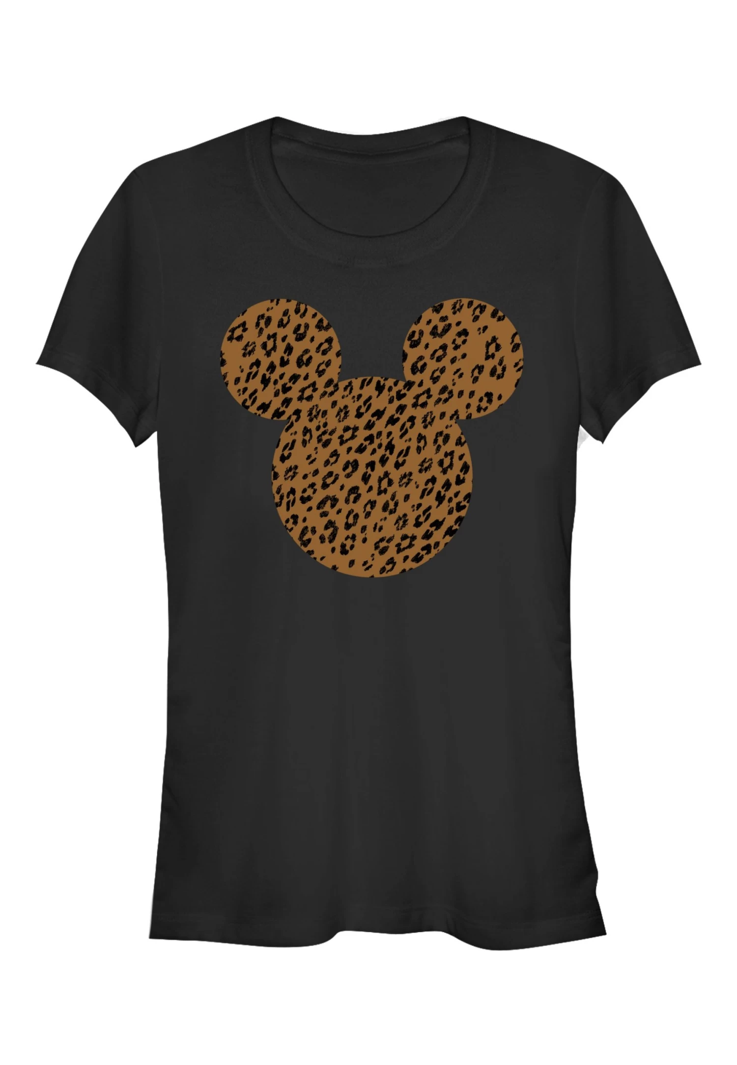Disney Classic Mickey Cheetah Mouse - T-Shirt Print - Black