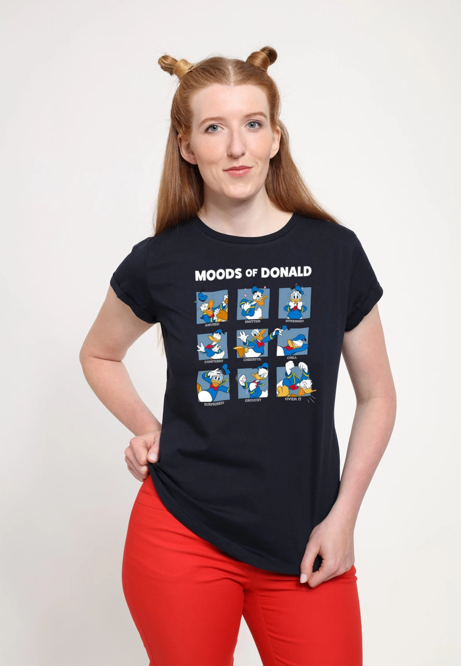 Disney Mickey Classic Donald Moods - T-Shirt Print - Navy Blue