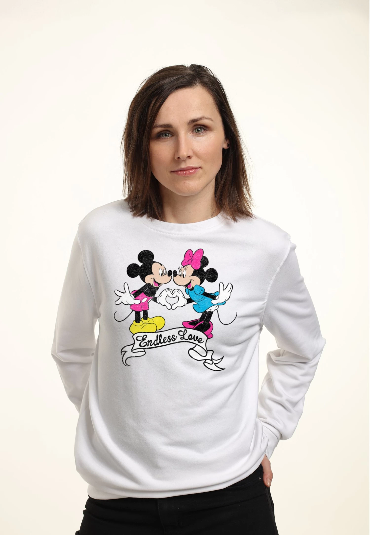 Disney Mickey Classic Endless Love - Sweater - White - Afbeelding 3