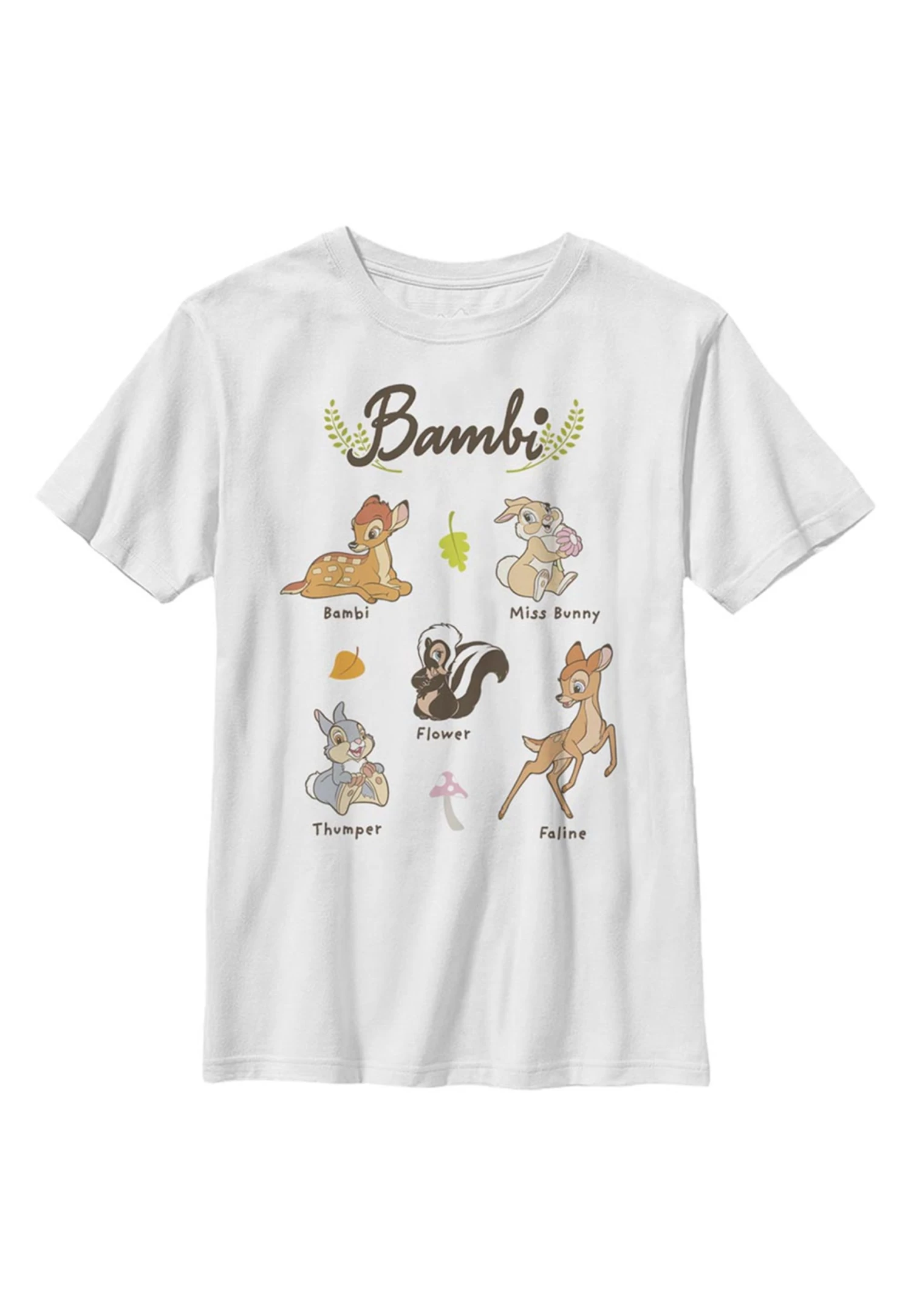 Disney Bambi Textbook - T-Shirt Print - White