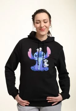 Disney Lilo & Stitch Cute Ducks - Hoodie - Black