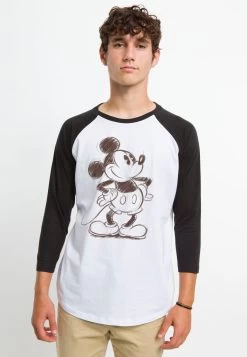 Disney Mickey And Friends Sketchy - Longsleeve - White Black