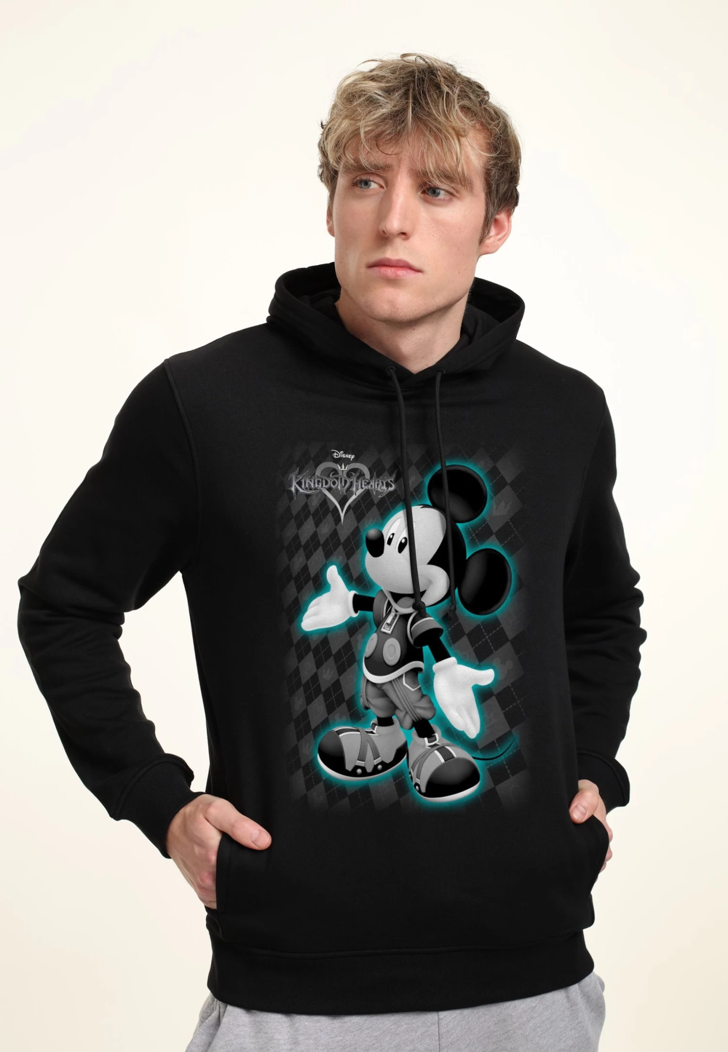 Disney Kingdom Hearts Mickey Hearts - Hoodie - Black