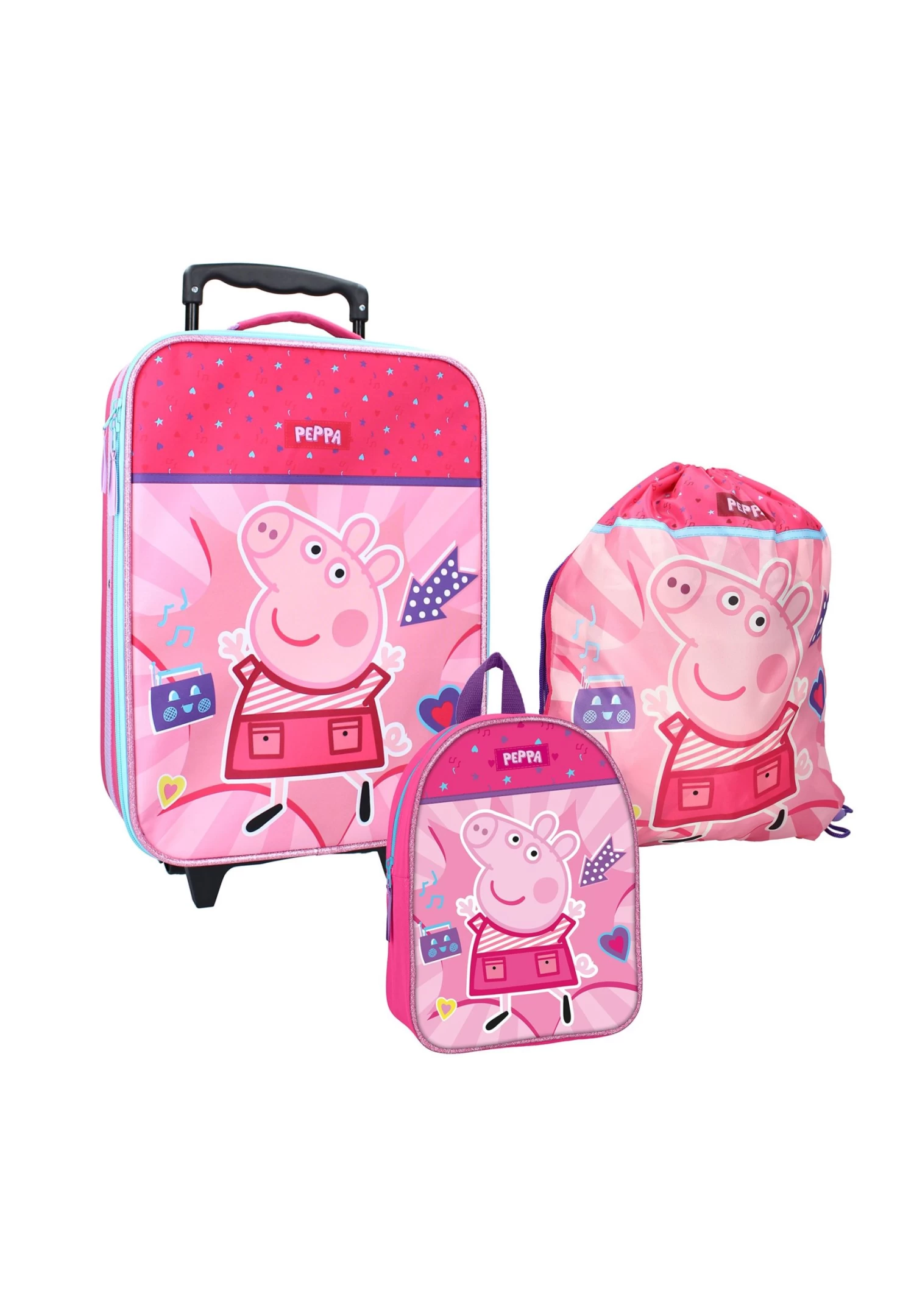 DisneySet Peppa Always Better Together - Schooltas Set - Pink