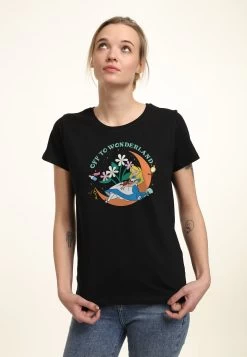 Disney Alice In Wonderland Alice Moon-1 - Dsax04Gssc - T-Shirt Print - Black
