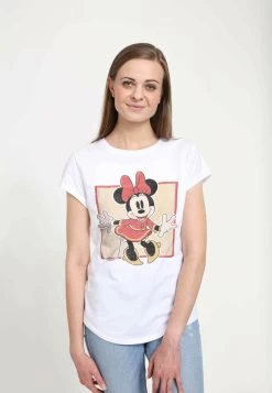 Disney Classic Mickey Chinese Minnie - T-Shirt Print - White