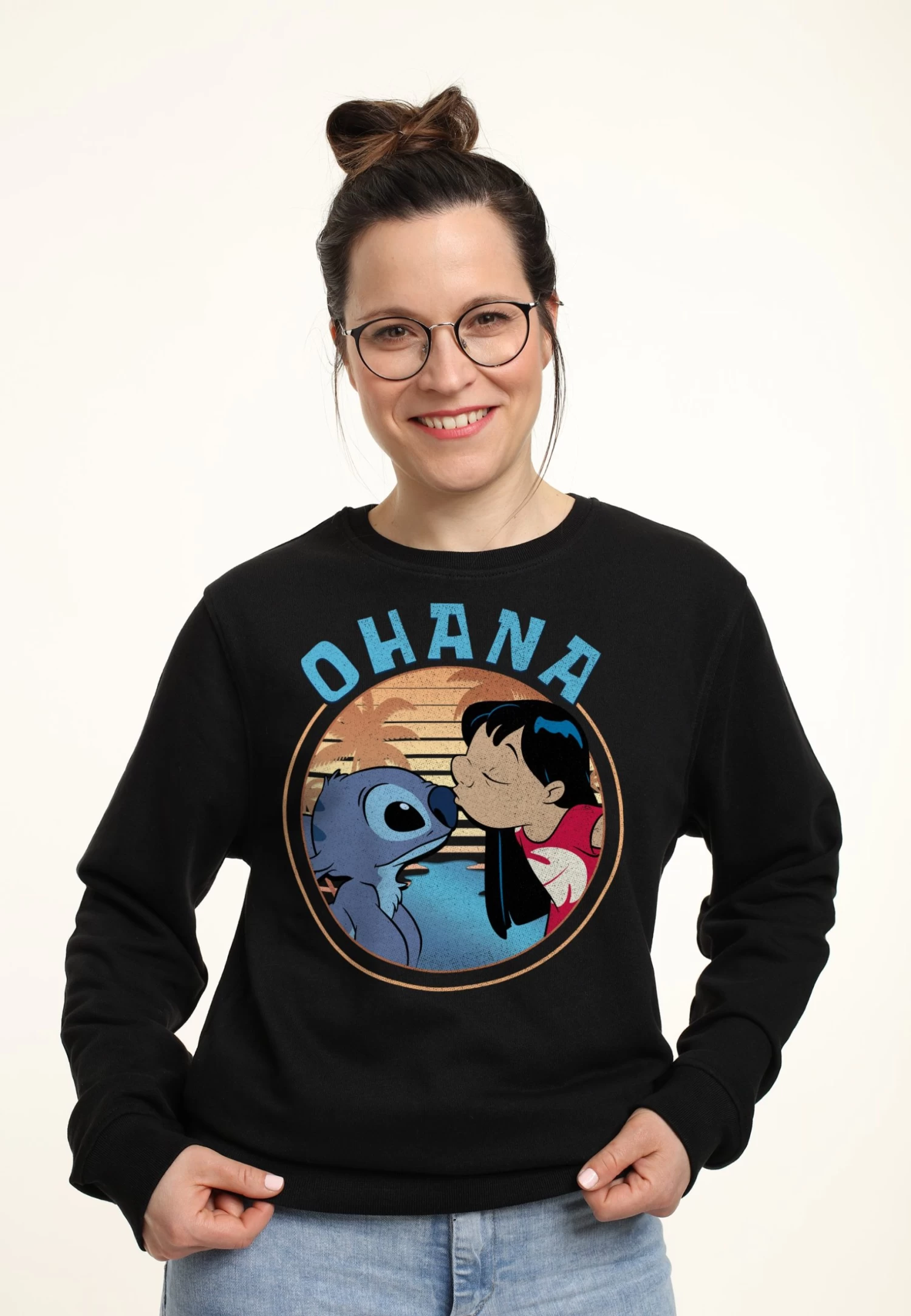 Disney LiloStitch Lilo And Stitch Ohana - Sweater - Black