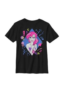 Disney The Little Mermaid 90S Ariel - T-Shirt Print - Black