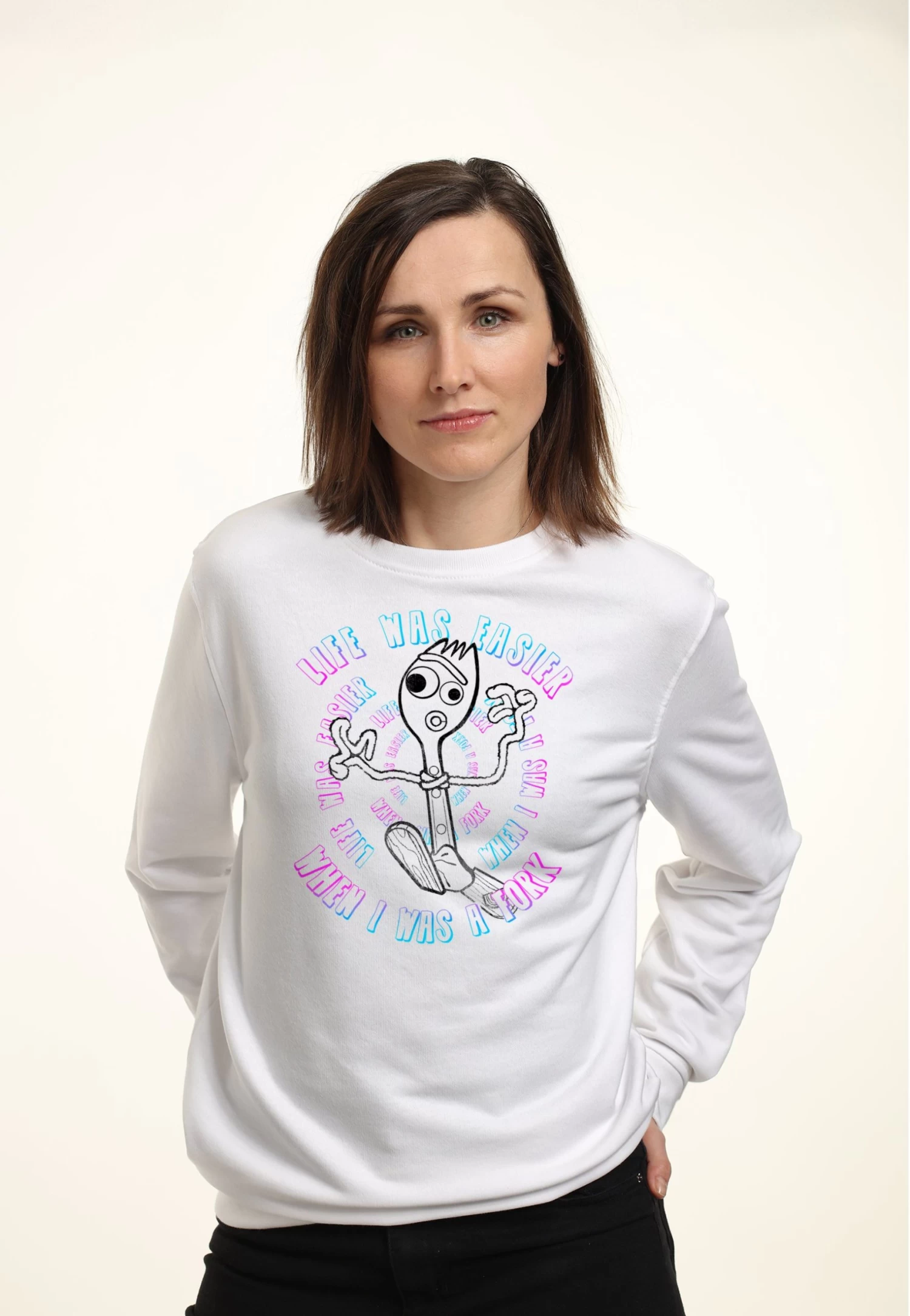Disney Toy Story Stay Weird - Sweater - White